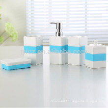 bathroom set with silicone, set of 5, 5pcs ceramic with silicone Bathroom Set